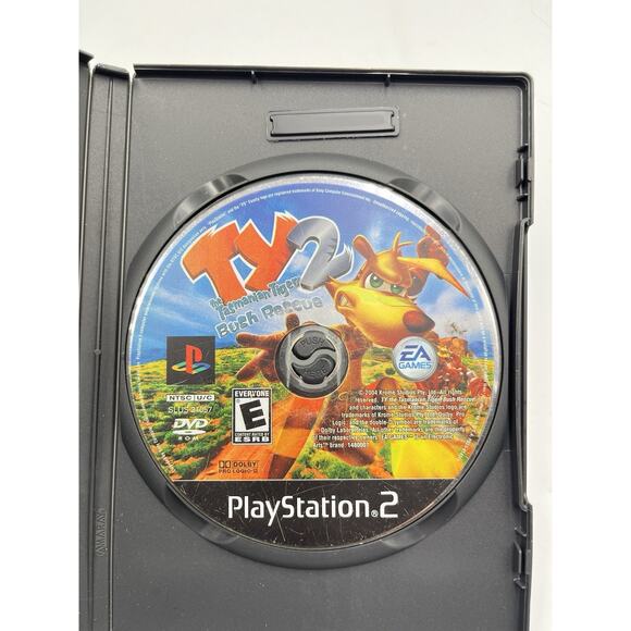 PlayStation 2 PS2 Game Ty 2 The Tasmanian Tiger Game And Case No Manual - Picture 1 of 4